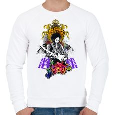 PRINTFASHION Jimi Hendrix - Férfi pulóver - Fehér