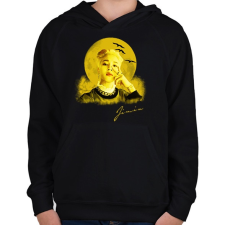 PRINTFASHION jimin - Gyerek kapucnis pulóver - Fekete gyerek pulóver, kardigán