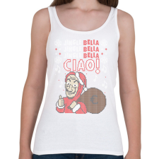 PRINTFASHION Jingle bell Bella Ciao - Női atléta - Fehér női trikó