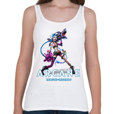 PRINTFASHION Jinx - Arcane - Női atléta - Fehér