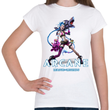 PRINTFASHION Jinx - Arcane - Női póló - Fehér női póló