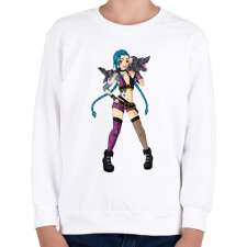 PRINTFASHION Jinx - Gyerek pulóver - Fehér gyerek pulóver, kardigán