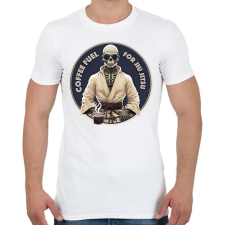 PRINTFASHION Jiu jitsu előtt kávé - Férfi póló - Fehér férfi póló