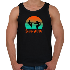 PRINTFASHION Jive fever - Férfi atléta - Fekete