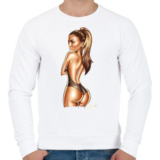 PRINTFASHION Jlo - Férfi pulóver - Fehér
