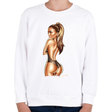 PRINTFASHION Jlo - Gyerek pulóver - Fehér gyerek pulóver, kardigán
