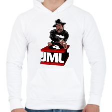 PRINTFASHION JML - Férfi kapucnis pulóver - Fehér férfi pulóver, kardigán