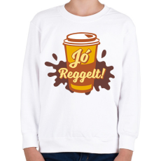 PRINTFASHION Jó reggelt kávé - Gyerek pulóver - Fehér