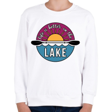 PRINTFASHION Jobb a vizen lenni  - Gyerek pulóver - Fehér gyerek pulóver, kardigán