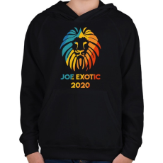 PRINTFASHION Joe Exotic 2020 - Gyerek kapucnis pulóver - Fekete