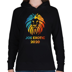 PRINTFASHION Joe Exotic 2020 - Női kapucnis pulóver - Fekete