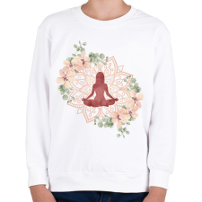 PRINTFASHION Jóga - Gyerek pulóver - Fehér gyerek pulóver, kardigán
