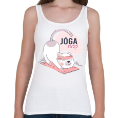 PRINTFASHION Jóga nap - Női atléta - Fehér