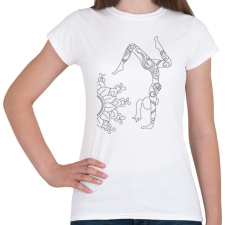 PRINTFASHION Jóga - Női póló - Fehér női póló