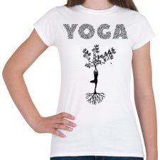 PRINTFASHION Jóga - Női póló - Fehér női póló