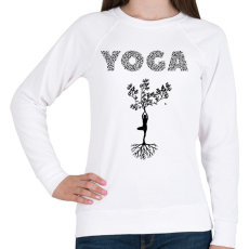 PRINTFASHION Jóga - Női pulóver - Fehér