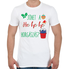 PRINTFASHION Jöhet a ho ho horgászás - Férfi póló - Fehér férfi póló