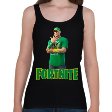 PRINTFASHION John Cena Fortnite skin - Női atléta - Fekete női trikó