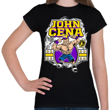 PRINTFASHION John Cena - Női póló - Fekete női póló