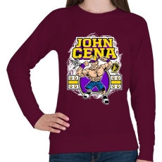 PRINTFASHION John Cena - Női pulóver - Bordó