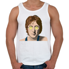 PRINTFASHION John Lennon - Férfi atléta - Fehér atléta, trikó