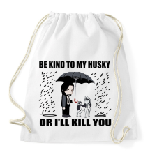 PRINTFASHION John Wick Husky  - Sportzsák, Tornazsák - Fehér tornazsák