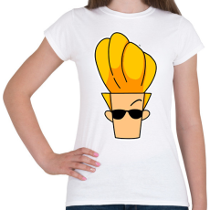 PRINTFASHION johnny bravo - Női póló - Fehér