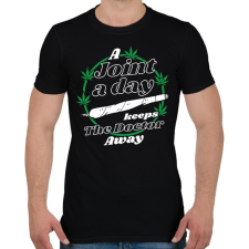 PRINTFASHION Joint - Férfi póló - Fekete férfi póló