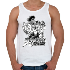 PRINTFASHION JoJo’s Bizarre Adventure - Férfi atléta - Fehér