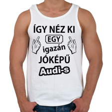 PRINTFASHION Jóképű audis - Férfi atléta - Fehér atléta, trikó
