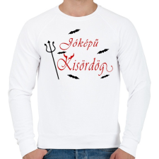 PRINTFASHION Jóképű kisördög - Férfi pulóver - Fehér férfi pulóver, kardigán