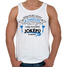 PRINTFASHION Jóképű kőműves - Férfi atléta - Fehér