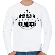 PRINTFASHION Jóképű rendőr - Férfi pulóver - Fehér férfi pulóver, kardigán