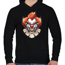 PRINTFASHION joker - Férfi kapucnis pulóver - Fekete