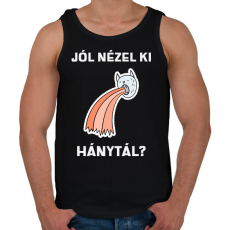 PRINTFASHION Jól nézel ki, hánytál - Férfi atléta - Fekete