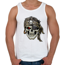 PRINTFASHION Jolly Roger kalóz - Férfi atléta - Fehér atléta, trikó