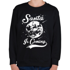 PRINTFASHION Jön a Mikulás - Gyerek pulóver - Fekete