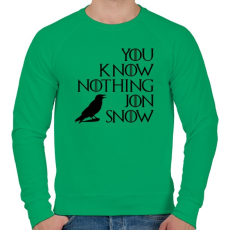 PRINTFASHION JON SNOW - Férfi pulóver - Zöld
