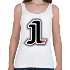 PRINTFASHION Jorge Lorenzo - Női atléta - Fehér női trikó