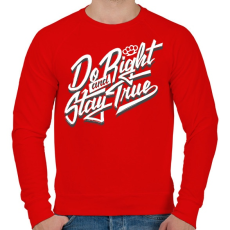 PRINTFASHION Jóság és hűség - Férfi pulóver - Piros