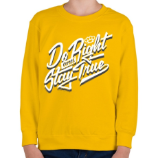 PRINTFASHION Jóság és hűség - Gyerek pulóver - Sárga