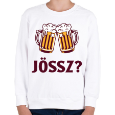 PRINTFASHION Jössz sörözni? - Gyerek pulóver - Fehér gyerek pulóver, kardigán