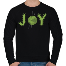 PRINTFASHION JOY - kötés, horgolás - Férfi pulóver - Fekete férfi pulóver, kardigán