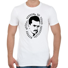 PRINTFASHION József Attila - Minden meghal bennem - Férfi póló - Fehér férfi póló