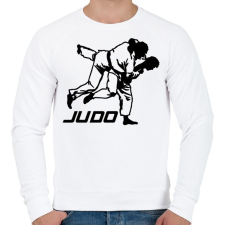 PRINTFASHION Judo - Cselgáncs - Férfi pulóver - Fehér férfi pulóver, kardigán