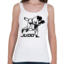 PRINTFASHION Judo - Cselgáncs - Női atléta - Fehér női trikó
