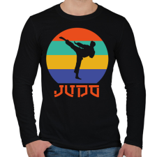 PRINTFASHION Judo - Harcművészet - Férfi hosszú ujjú póló - Fekete férfi póló