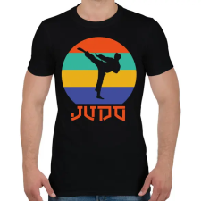 PRINTFASHION Judo - Harcművészet - Férfi póló - Fekete férfi póló