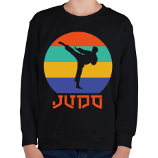 PRINTFASHION Judo - Harcművészet - Gyerek pulóver - Fekete