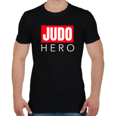 PRINTFASHION JUDO HERO - Férfi póló - Fekete